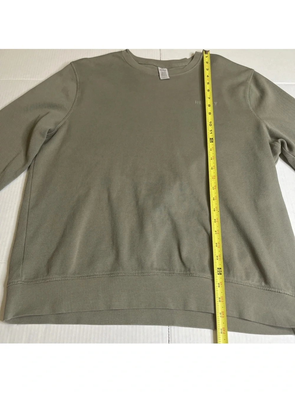 Hurley Men's Olive Green Crewneck Sweatshirt